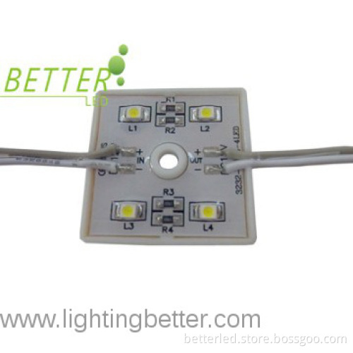 4LED module SMD3528 DC12V Plastic Base waterproof (IP65) high quality